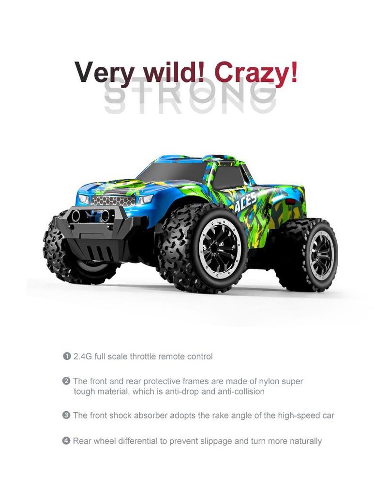 High-Speed 1:20 Remote Control Off-Road Car for Kids