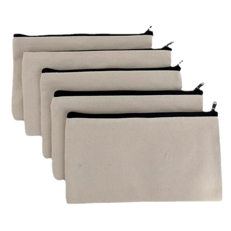 Холщовая однотонная сумка-карандаш на молнии, чехол для женщин и девочек, косметички, сумка для рукоделия, косметичка для канцелярских принадлежностей для студентов