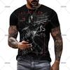 Punk Crow 3D Printed T-Shirt Dark Mighty Raven T Shirt For Men Casual Streetwear Women Tees Casual Birds Graphic Oversized Tops