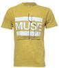 Футболка Muse Origin Of Symmetry Желтая Минеральная Стирка Новая Официальная