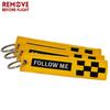 Remove Before Flight Safety Tag FOLLOW ME Keychain Jewelry Aviation Gifts 3 PCS/LOT