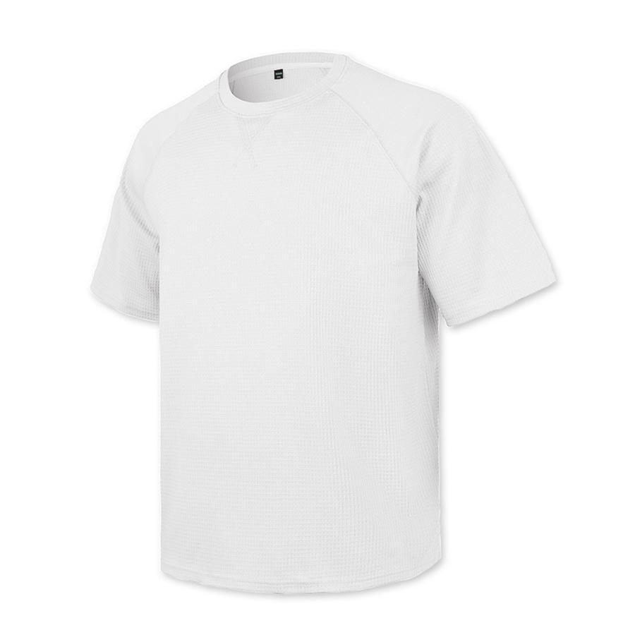 Men Casual T Shirt Waffle Knit Loose Fit T Shirts for Man Solid Color Short Sleeve Tee Oversized Fit Textured Fabric Crew Neck