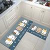 Моющийся кухонный напольный коврик для гостиной, длинный ковер для спальни, коврик для ванной комнаты, входной коврик для туалета, противоскользящие впитывающие коврики против усталости