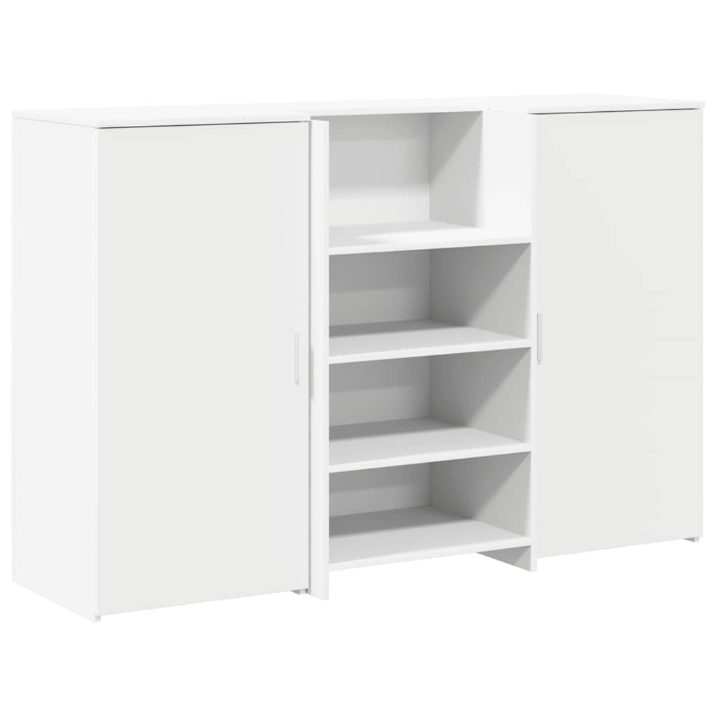 Стойка ресепшн Белая 155 x 50 x 103,5 см Древесно-стружечная плита