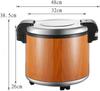 Deerou Commercial Rice Cooker Commercial Stainless Steel Rice Cooker Commercial Electric Pot Home Rice Cooker Large Capacity 23L Rice Cooker