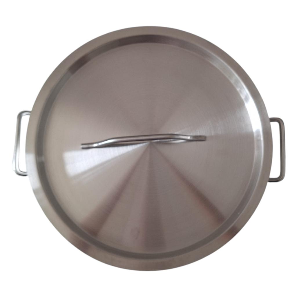 STAINLESS STEEL POT 30.5 cm GASTRO POT 22L WITH METAL LID