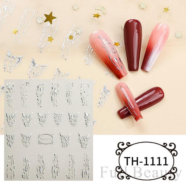 Nail Art Stickers Romantic Valentine's Day Red Peach Heart Bronzing Love Bow Knot Star Nail Stickers