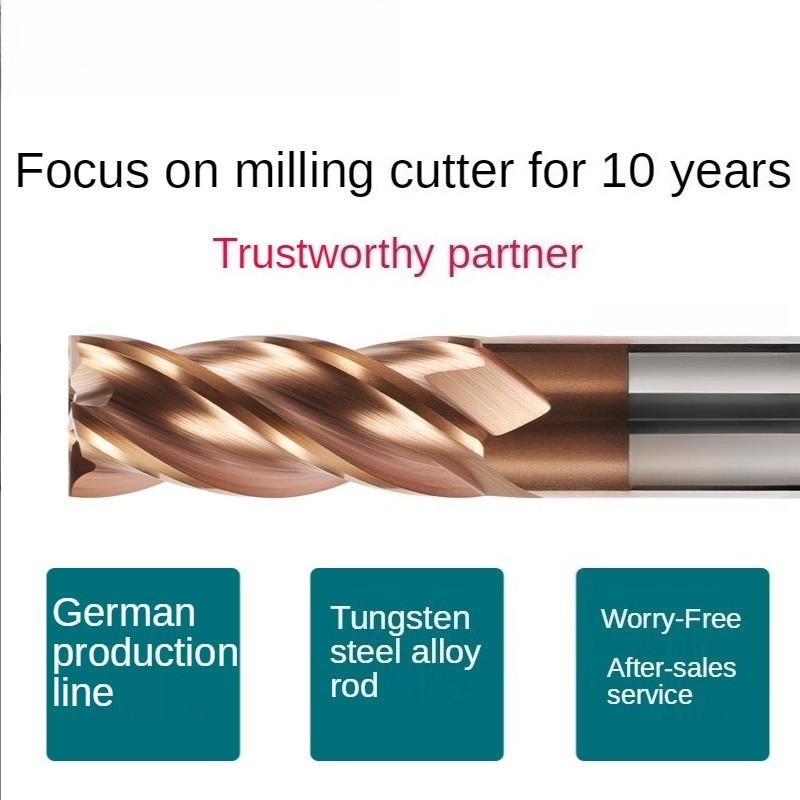 55 Degree Tungsten Steel Milling Cutter 4-blade Extended Carbide End Mill 200 Length And 150 Length CNC Hardware Tool