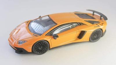 Bunka Original Scale Mini Car Series Lamborghini Aventador SV Orange Готовый продукт 1/64