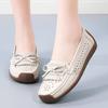 Spring Summer Shoes for Women Genuine Leather Casual Slip On Shoes Ladies Flats Shoes Plus Size