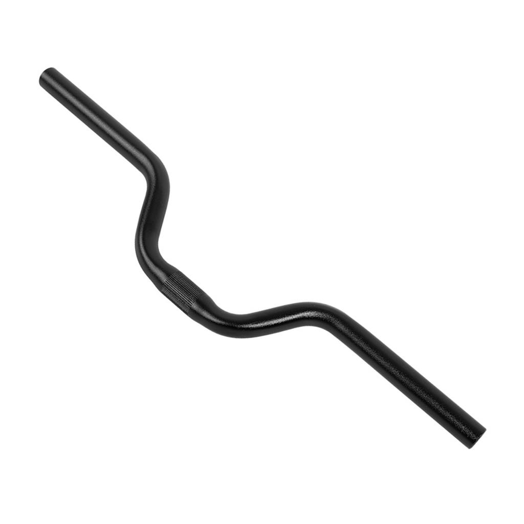 Алюминиевый велосипедный руль с фиксированной передачей и подъемом 25,4 мм*520 мм (черный)