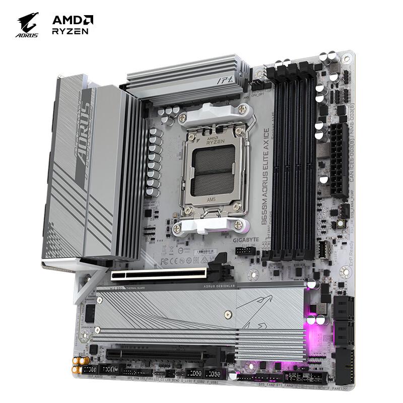 Материнская плата GIGABYTE B650M AORUS ELITE AX ICE AM5 DDR5