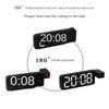 Проекционный будильник с питанием от USB, TEMP, дата, ночной режим, отключение питания, память, настольные часы, 2 режима отображения, 12 ч/24 ч, светодиодные цифровые часы