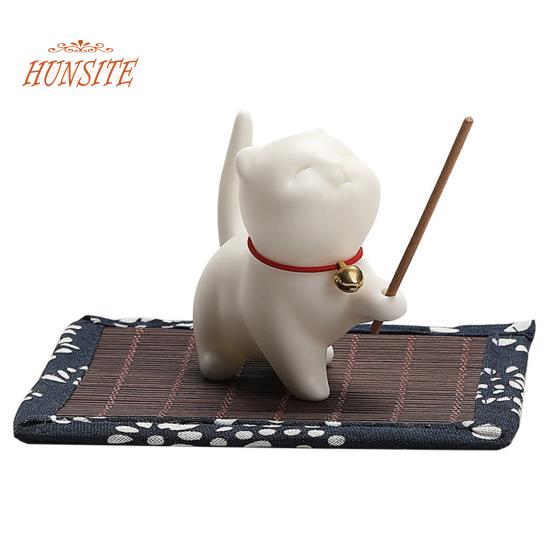 Керамический держатель для благовоний с изображением кота из мультфильма для украшения дома