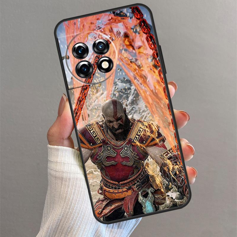 Чехол God Of War для OnePlus 13 13R 13T 12 12R 11 10 Pro 10T 8T Nord 5 CE 4 2 3 Lite N20 N30 Задняя крышка