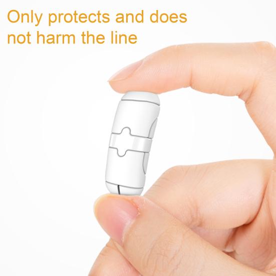 2Pcs Silicone Charging Cable Protective Case Anti-break Data Line Cord Protector Winder Cover Sleeve Cable Wrap for iPhone for Android for Type-C