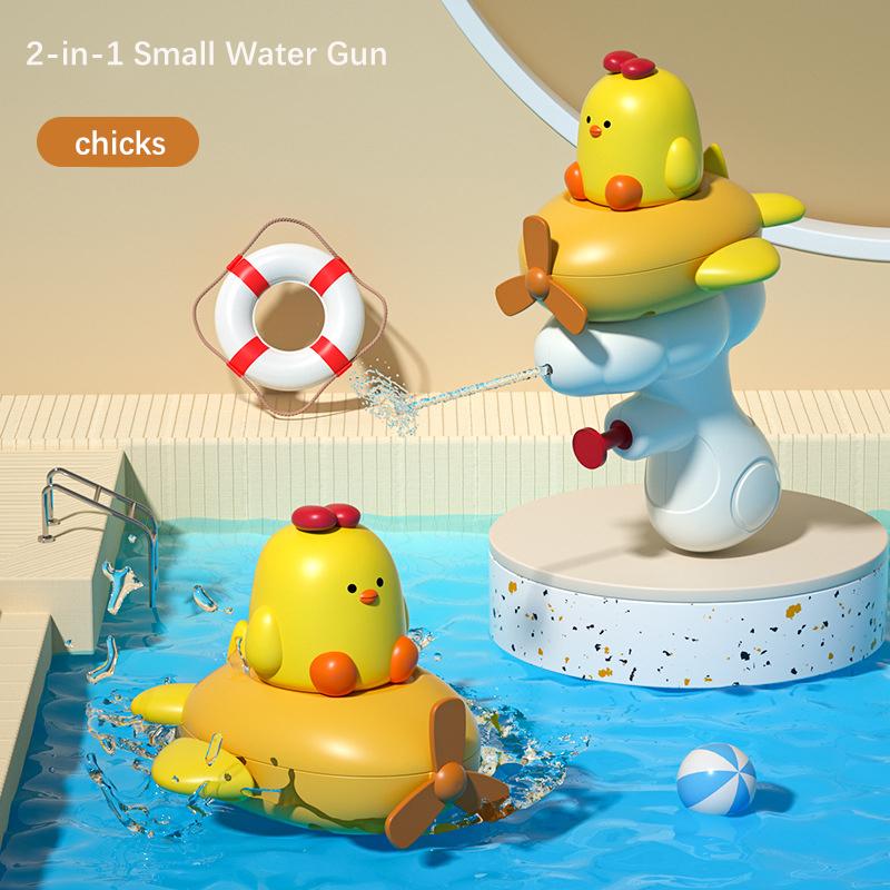 Детские летние водяные пистолеты, мини-водяной пистолет, милый водяной пистолет в виде динозавра, детская игрушка для купания, игрушки для купания на открытом воздухе