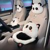 Summer Plush Car Headrest Neck Pillow Pair - Cute Cartoon Design, for All Seasons, Universal Fit for Females.
