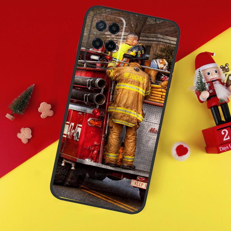 Чехол Пожарный Огонь Пожарный Для OPPO A38 A58 A78 A98 A54 A74 A94 A16 A76 A96 A5 A9 A52 A72 A79 A53S A15 A17 A57