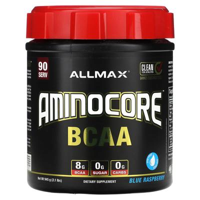 ALLMAX, AMINOCORE BCAA, Синяя малина, 2,1 фунта (945 г)