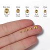 500pcs Gold Silver Color Crimp Beads Copper Ball Stopper Spacer End Beads for Bracelet Necklace DIY Jewelry Making Findings
