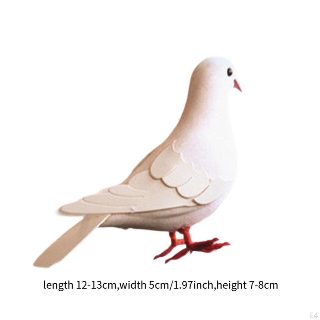 Foam Pigeon Model for Display, Imitation Dove Educational Use