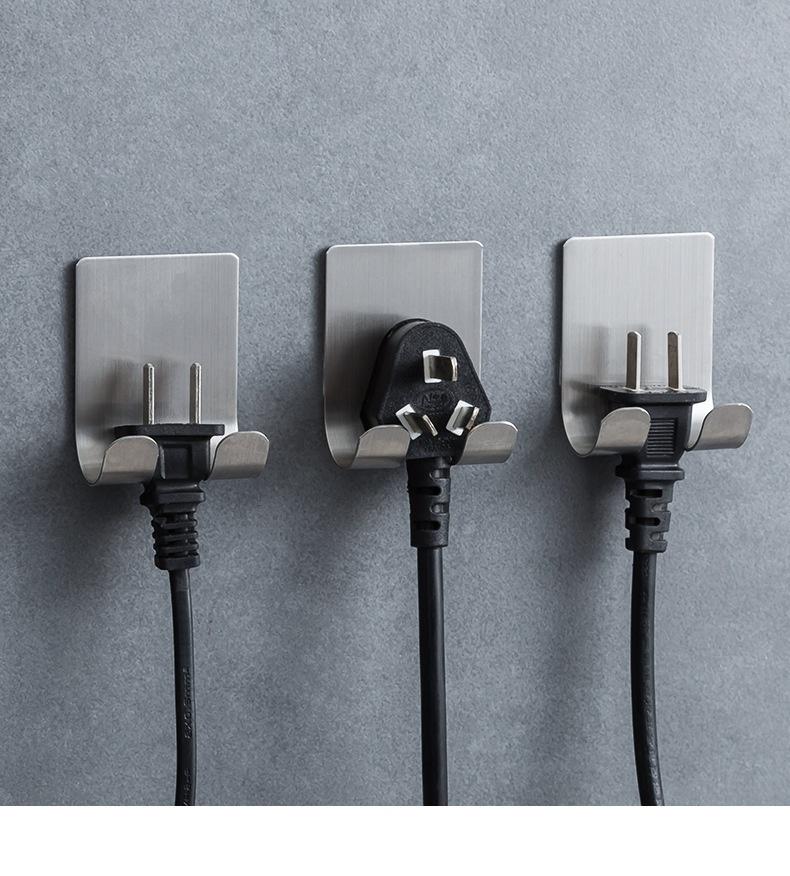 304 Stainless Steel Razor Holder Bathroom Shaving Razor Rack Wall-Mounted Storage Rack Kitchen Hook Organizer