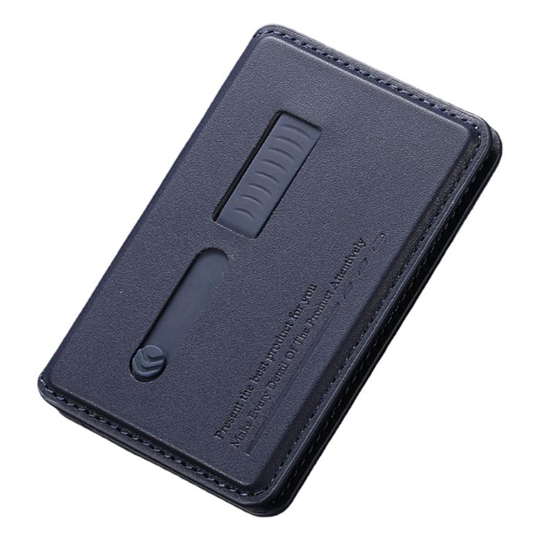 Регулируемый угол обзора Подставка для телефона Хранение карт Складная конструкция Магнитная задняя панель Конструкция из ПУ-кожи