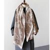 Luxury Brand Cashmere Women Floral Scarf Winter Warm Shawl and Wrap Bandana Pashmina Female Foulard Square Thick Blanket Poncho