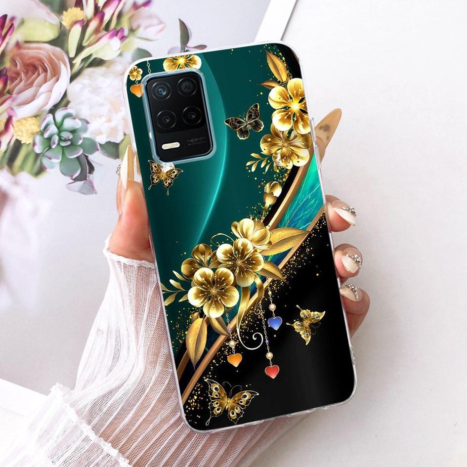 Чехол для Realme 8 5G RMX3241 Популярная бабочка Мягкий силикон Прозрачный ТПУ Чехол для Realme Narzo 30 5G Funda Realme8 8s 5G V13 Capa