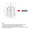 CNSPEED AN6 AN8 AN10 AN12 AN16 AN20 Aluminum Nitrous Hose Fitting Male Billet Straight Male Weld Fitting Adapter Weld Bung