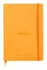 Rhodia Rhodiarama Goal Dotted 240 Italian Leather Cf117755 Book, A5, Grid, Pages, Cover, Orange,