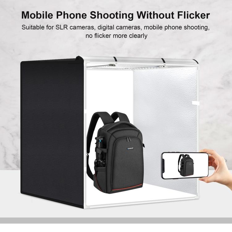 PULUZ 80 см складной портативный 80 Вт 9050LM белый свет фото освещение студия съемка палатка комплект коробка с 3 цветами фонов