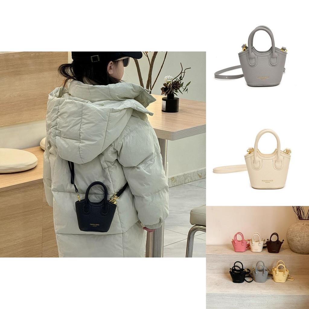 Adorable Solid Color Kids Crossbody Bag Trendy Mini Purse For Playdates And Outings
