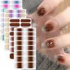 Gradient Glitter Nail Stickers, 16 Styles, Super Glitter, Hot Selling Nail Stickers for European and American Exports
