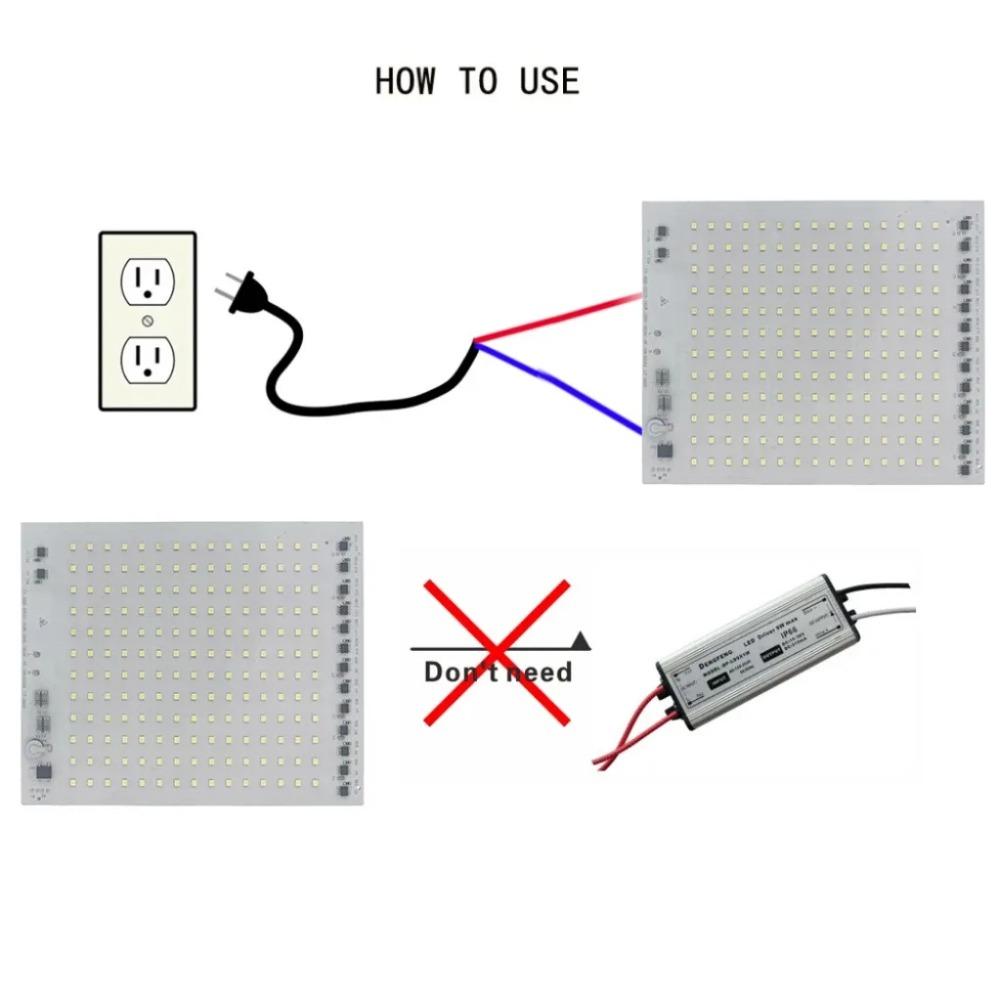 Светодиодные лампы чипы 220 В SMD чип 2835 Smart IC светодиодный модуль Замена 10 Вт 20 Вт 30 Вт 50 Вт 100 Вт для наружного прожектора прожектор