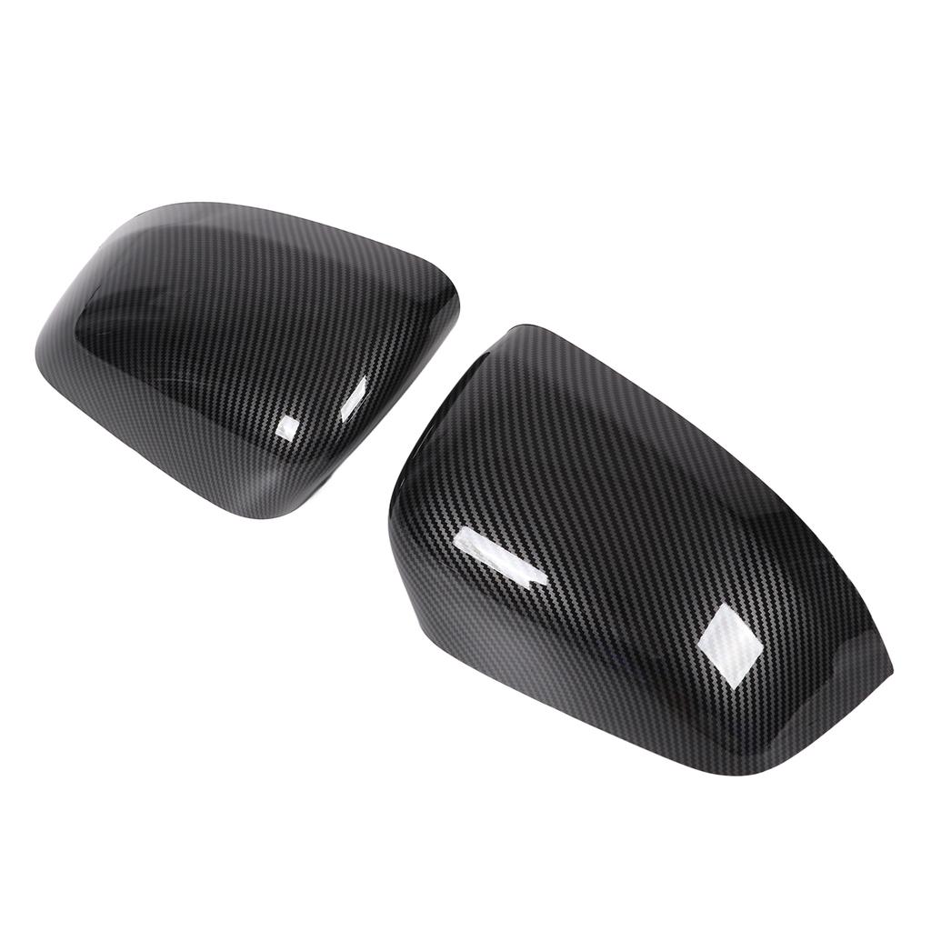 2PCS Rearview Mirror Cover 5G0857537 ABS Plastic Replacement for Jeep Grand Cherokee 2011‑2019Carbon Fiber Style