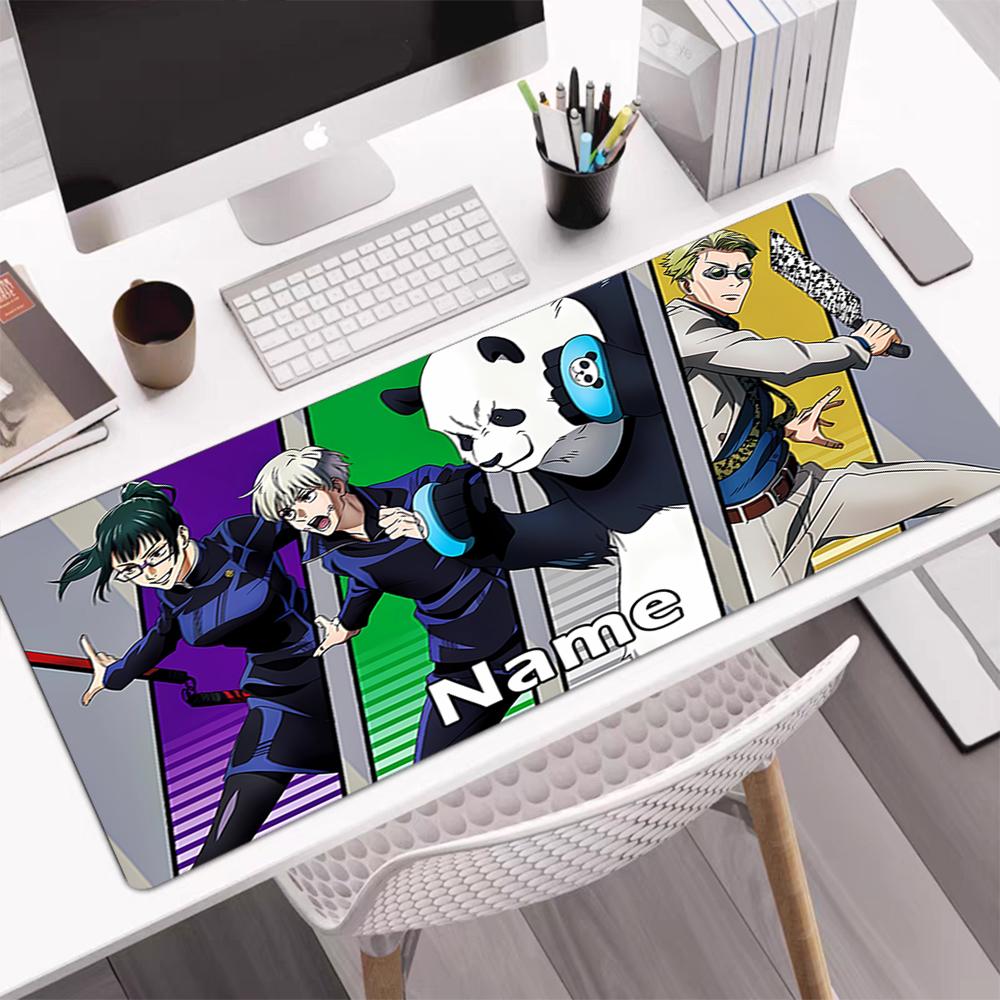 Custom Name Jujutsu Kaisen Theme Mouse Pad, Non Slip Rubber Base, Multifunctional Office & Home Decor, Perfect for Workspace Personalization.
