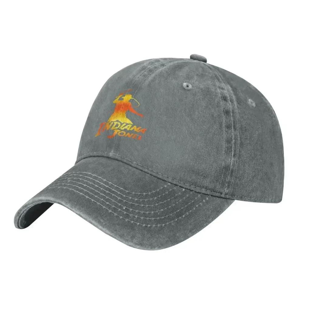 Indiana Jones Logo Fashion Baseball Cap Peaked Cap Unisexs Hat Womens Cap Brand Unisex Caps