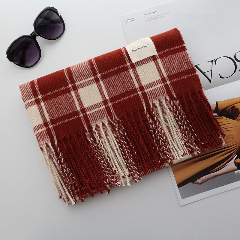 Fashion Lady Warm Long Pure Color Shawl Winter Scarf Womens