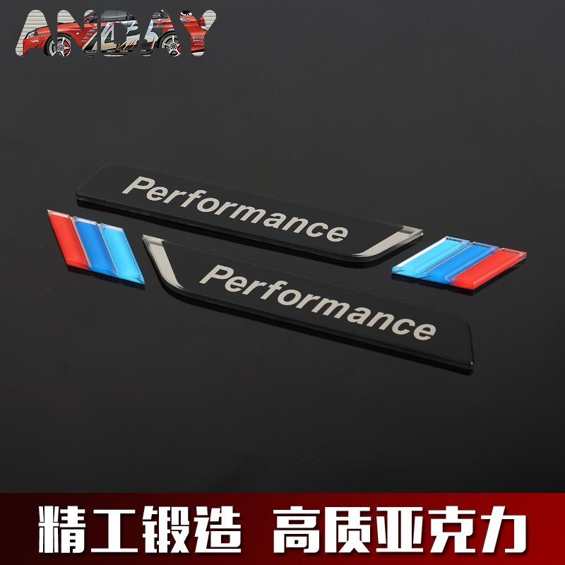 Car acrylic Sticker Car Fender Side Emblem Decorative Stickers For BMW 50th 3 5 7 series E83 F16 E70 M3 M4 M5 G42 G30 G20 F02 xg5