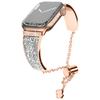 Diamond Strap For iWatch 7 41mm 45mm Woman Stainless Steel Link Bracelet For iWatch 7 6 SE 5 4 3 40mm 44mm 38mm 42mm Bands