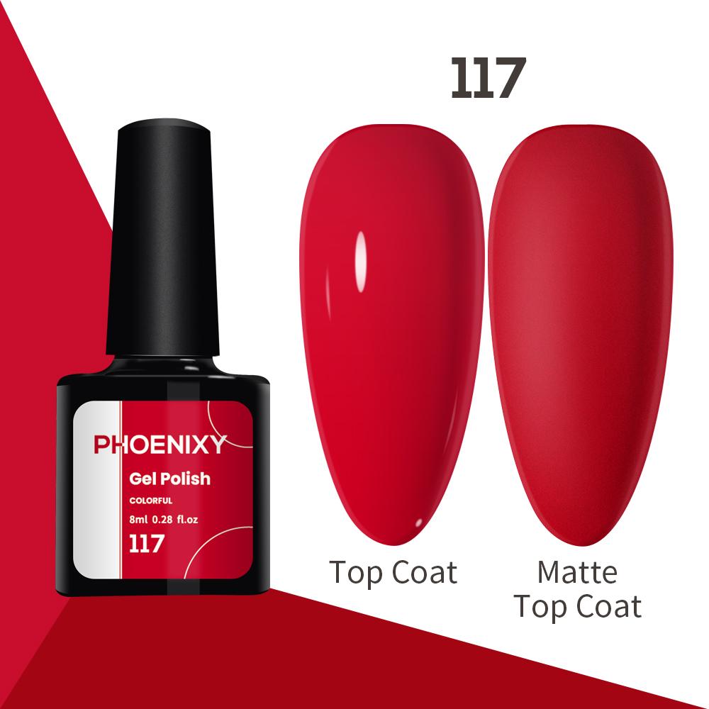 Лак для ногтей PHOENIXY, 8 мл, УФ-светодиодный гибридный лак для дизайна ногтей, гель-лайнер для маникюра, полупостоянная основа, верхнее покрытие, гель с блестками, блестящие цвета, гель