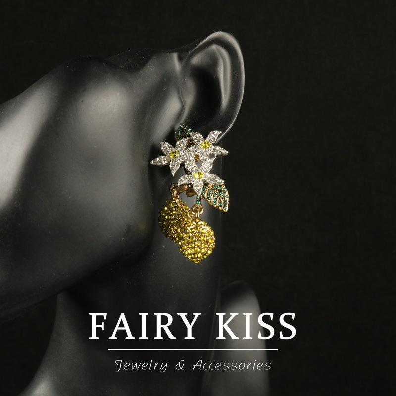 Модные серьги-капли в виде цветка, инкрустированные бриллиантами, женские универсальные серьги высокого класса, иглы из серебра 925 пробы