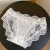 Women Lace Panties Seamless Breathable Briefs Low Waist Lingerie Underwear