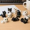 PLA 3D-печатные фигурки кошек Игрушки Модель Котёнок Микро-ландшафтные поделки Дом с привидениями
