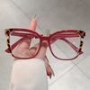 Женские винтажные очки Стильные новые разноцветные оправы Блокирующие синий свет Декоративные очки Модный брендовый дизайн Оптические оправы