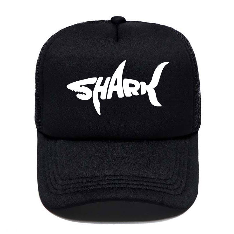 New Shark Print Baseball Cap Funny Casual Unisex Women Parentchild Hats Mesh Visor Outdoor Sun Hat Adjustable Caps