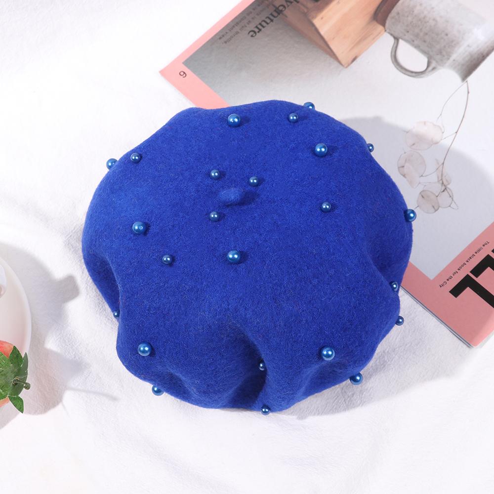 Детские Аксессуары Жемчужные Теплые Детские Шапки Берет Шляпа Шляпы для Девочек Головные Уборы