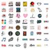55 Новых Граффити Наклеек для Хора Украшают Ноутбук Чемодан Мобильный Телефон DIY Водонепроницаемые Наклейки
